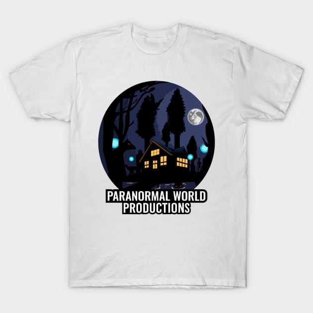 Paranormal World Productions - Original Studio Logo T-Shirt by Paranormal World Productions Studio